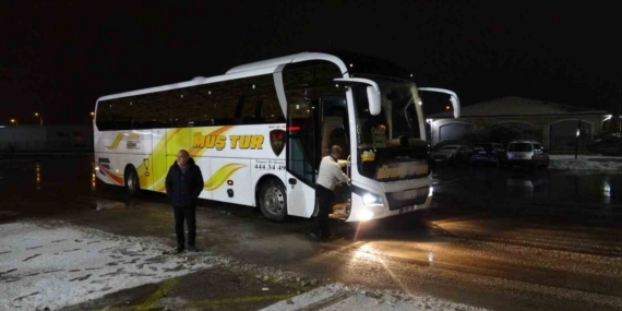 Malatya’da kar yağış nedeniyle otobüs seferleri durduruldu