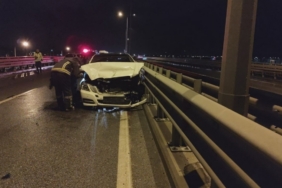 Manavgat’ta üç araçlı zincirleme kaza: 3 yaralı