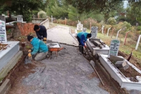 Manisa’da mezarlıklara kapsamlı bakım