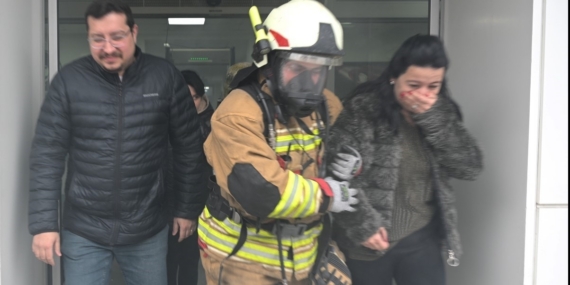 MASKİ’de yangın tatbikatı