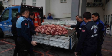 Mersin’de 500 kilo bozuk et ele geçirildi