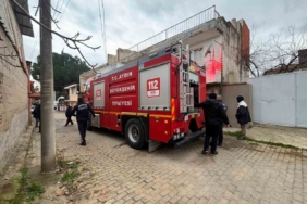 Metruk binada çıkan yangın, ekipleri harekete geçirdi