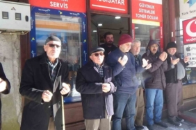 Mudurnu’da eksi 18 derecede esnaf duası geleneği sürdürüldü