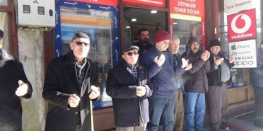 Mudurnu’da eksi 18 derecede esnaf duası geleneği sürdürüldü