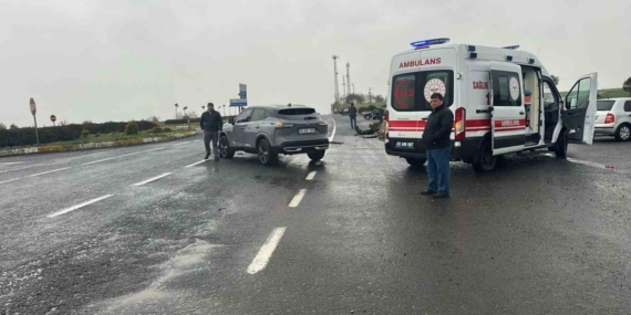 Muratlı ilçesinde trafik kazası: 1 yaralı