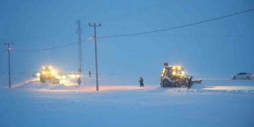 Muş’ta yoğun kar yağışı: 368 köy yolu ulaşıma kapandı