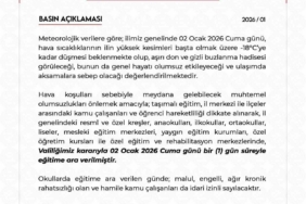 Niğde’de eğitime 1 gün ara verildi