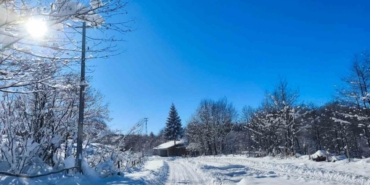Ordu’nun yüksek kesimlerinde kar manzarası