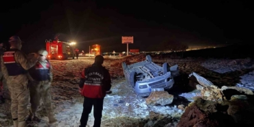 Otomobil takla attı, sürücü ağır yaralandı