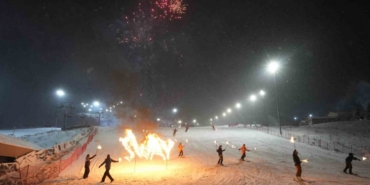 Palandöken Kayak Merkezi’nde yılbaşı coşkusu