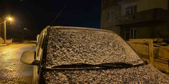 Pınarhisar’da kar yağışı başladı