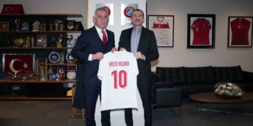 Rüştü Reçber, TFF Başkanı Hacıosmanoğlu ile görüştü