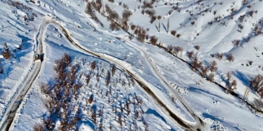 Siirt’te çığ düşen yol temizlendi
