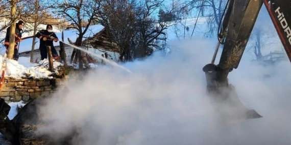 Sinop’ta ahır yangını: 9 büyükbaş hayvan telef oldu