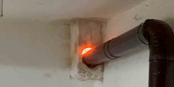 Sinop’ta baca yangını