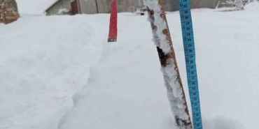 Şükranlı’da kar kalınlığı 35 santimetreyi geçti