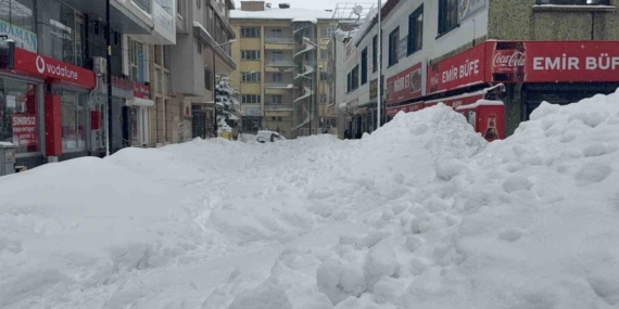 Tatvan’da gök gürültülü kar yağışı