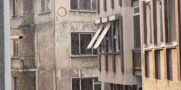 Tekirdağ’da doluyla karışık yağış