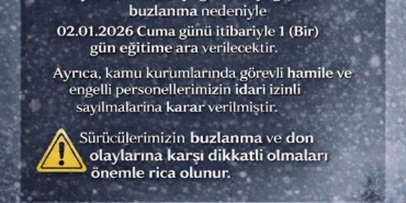 Tufanbeyli’de eğitime kar engeli