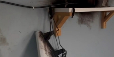 Turgutlu’da bir eve yıldırım düştü