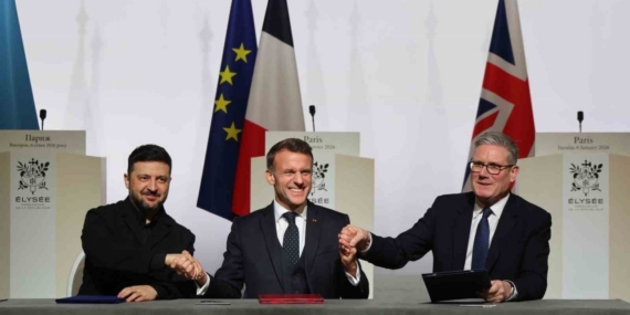 Ukrayna, İngiltere ve Fransa arasında Ukrayna’ya çok uluslu güç göndermeye yönelik niyet beyanı