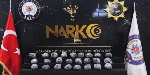 Van’da 26 kilo 160 gram metamfetamin ele geçirildi