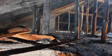 Van’da çatı yangını