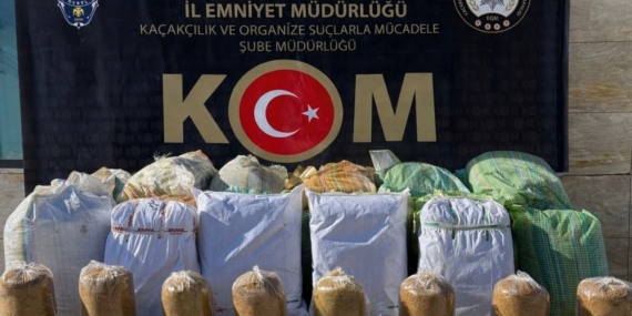 Yozgat’ta 650 kilo tütün ele geçirildi