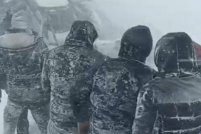 Yüksekova’da taziyeye gidenler fırtınaya yakalandı