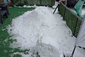 Zonguldak’ta pes dedirten olay; "Bana çarptı" deyip kardan adamı dövdüler